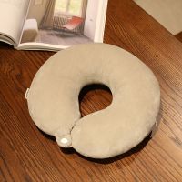 纯灰色U型枕 腰靠55*33厘米 办公室座椅靠枕腰靠腰垫靠垫汽车腰枕靠背垫椅子护腰沙发孕妇抱枕