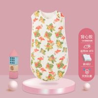 [粉色火烈鸟背心款]抗菌防蚊/前4后4/20-35℃ S码(适合身高60-75CM)0-1岁 宝宝睡袋婴儿春秋薄款儿童分