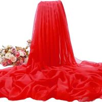 大红色 70*170 三米长超大雪纺女丝巾百搭大披肩舞蹈聚会围巾春夏季沙滩防晒纱巾