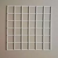 白色20*20厘米(2张价送无痕钉) 网片网格货架铁艺多功能饰品架子展会展示架铁丝网小商品手机配件