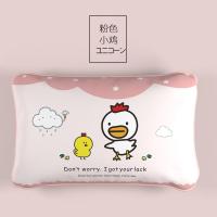 粉色小鸡冰丝枕套[凉爽 吸汗 防滑] 22*36cm 儿童冰丝枕套夏季凉爽卡通可爱35x50学生40x60枕头套夏天单人
