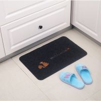 灰色松鼠 40*60cm 厨房地垫长条吸水吸油防滑垫子进门门垫防油脚垫浴室地毯卧室可爱