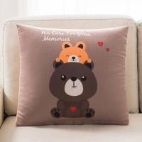 宝贝熊 40x40cm(抱枕含芯) 抱枕沙发客厅靠枕床头靠背午睡办公室护腰靠背垫汽车用腰靠靠垫套