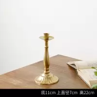 金属单头烛台 北欧ins烛台摆件 金色蜡烛台灯欧式家用西餐浪漫婚礼烛光晚餐道具