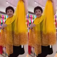 1# 满天星优柔纱丝巾女高档纱巾沙滩巾薄超大百搭防晒披肩夏长款围巾
