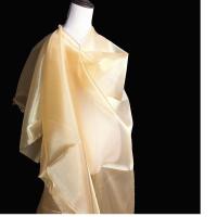 香槟金/米 半米(样品) 高密微硬闪光水晶纱布料 摄影摆拍背景布 设计创意装饰纱舞蹈裙纱