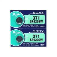 2个电池送二爪扳手防水膏 SONY索尼371//SR920SW石英手表电池371A/370A/LR920/171//AG