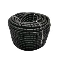 黑色 22MM50米+导线夹 理线神器包线管电线收纳神器电脑线束线管保护套固线理线器防咬管