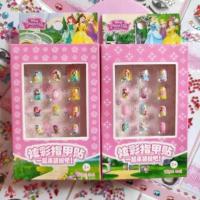 两盒24片白雪 均码 儿童指甲贴片冰雪白雪公主苏菲亚公主女孩女童指甲贴不伤指甲贴