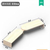 A款原木 电脑增高架台式桌面办公室加高实木双屏显示器桌上显示屏小置物架