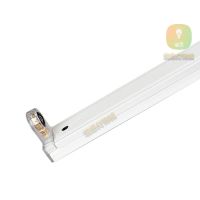 [0.6米]加厚支架 1支装 防锈 LED灯管支架T8日光灯单双管灯座全套1.2米带罩平盖吊顶节能