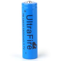 1节尖头5800(18650) 18650锂电池大容量3.7V强光手电筒收音机电池充电器4.2v