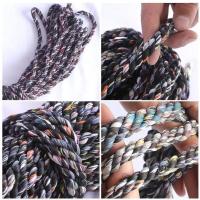 6毫米粗20米长(颜色随机) 软绳尼龙绳捆绑绳拉绳耐磨刹车绳捆货粗绳子花色编织晾衣晒被绳子