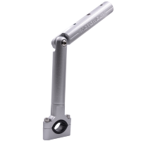 铝合金扩展杆 银色 摩托车多功能扩展支架电动车踏板车后视镜座灯饰射灯横杆