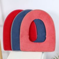 平绒颜色随机[粘扣款]一只装 家用马桶坐垫四季款马桶坐便圈防水拉链式马桶垫通用型坐便器坐垫