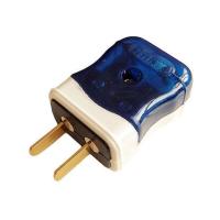 蓝白转动[4000W] [1只装] 二插头二脚插头2插头2脚插头家用防漏电插头大功率插头10a16a插头