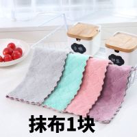 原木手柄竹刷专用抹布[1条] 天然洗锅刷子木柄竹刷子刷锅洗锅厨房清洁用品洗碗洗锅神器竹刷子