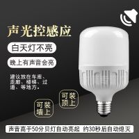 恒流声光控10W白光 led声控灯泡家用过道自动人体感应灯楼道车库走廊智能雷达感应
