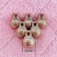 单铃铛(6只装) S-铃铛直径1.4cm 狗狗小铃铛猫咪项圈泰迪颈圈比熊可爱项链宠物狗饰品小型犬铜铃铛