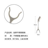 长41cm不锈钢管垃圾夹(儿童款) 环卫垃圾夹子长柄夹取物器捡拾器捡垃圾钳子拾物器环卫工具取物器