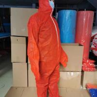 红色 手套脚套 酵素浴沙疗一次性无纺布连体带帽手套脚套防护服儿童成人