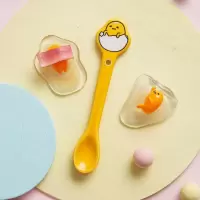 蛋黄哥造型勺 HelloKitty陶瓷勺子咖啡搅拌勺三丽鸥创意可爱卡通造型小号勺子单