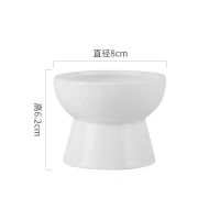 纯白 小饭碗 日式卡通猫碗盆狗碗盆艺陶护颈宠物碗陶瓷日用品吃食碗饮水碗套装