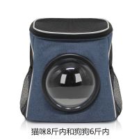 小号牛津布蓝色 基本配件(4件套) 猫包外出便携包猫咪背包太空舱宠物携带狗狗双肩包装猫笼子猫书包