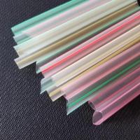 15厘米 彩条吸管(散装) 10包 1000支 吸管一次性彩条透明加粗尖头吸管散装珍珠奶茶八宝粥吸管特价