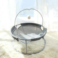 趣味躺椅春夏款-灰色 猫窝猫摇篮椅冬季保暖深度睡眠猫吊床躺椅床猫床四季通用猫咪用品