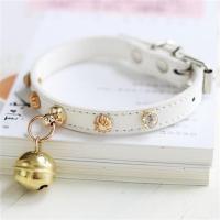 白色 XS码(脖围15-21cm) 摇滚风宠物项圈铆钉牵引大中型犬刻字身份牌防丢项圈猫咪狗狗饰品