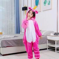 玫红天马-如厕升级版-男女通用 85号(建议高85-100cm) 蜘蛛侠儿童卡通连体睡衣中大童动物男女孩秋冬法兰绒珊瑚绒