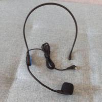 黑色 小蜜蜂扩音器耳麦话筒通用型麦克风教师上课专用头戴式有线话筒线