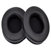 黑色耳套[一对装,送收纳盒] 适用魔鬼猫耳机套音魔耳机头戴式耳机耳罩90mm耳套耳机维修配件