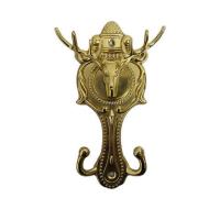 挂钩 黄铜复古壁挂窗帘挂钩挂衣钩衣帽钩免打孔免钉墙钩壁钩配装饰挂钩