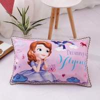 索菲亚 单只冰丝枕套 冰丝头套卡通枕套夏季可机洗枕一对装儿童枕头芯套装50*30单双人