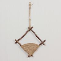 原色挂饰一件空花篮 墙壁挂饰装饰花篮吊篮墙上装饰墙小装饰品摆件仿真花麻绳壁饰