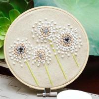 飞杨 15厘米 不带绣绷 DIY手工创意刺绣工艺品初学套件立体绣十字绣欧绣蜀绣材料包刺绣