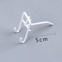 5cm 10个 白色 超市货架挂钩 网片网格挂钩饰品配件挂钩手机配件挂钩超市专用