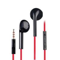 红色 官方标配 扁平面条宽线黑色耳机入耳式通用女生可爱有线高音质带麦低音耳麦