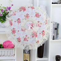 盛世繁华粉 一件装 家用布艺电风扇罩全包防夹手台式安全保护罩落地风扇防尘罩子立式