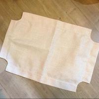 一张床布 M-中型 DH宠物日系狗床猫窝吊床四季窝垫夏泰迪雪纳瑞耐抓亚麻布木床离地