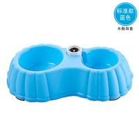 蓝色无桶款 狗狗用品 狗盆狗碗盆狗碗打不翻 宠物用品猫碗猫盆宠物自动喂食器
