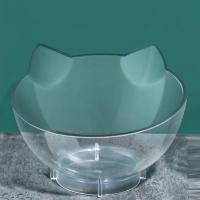 单一个碗[PET材质 无底座] 猫碗双碗保护颈椎猫食盆宠物猫粮碗狗碗食碗猫咪宠物狗狗猫咪用品