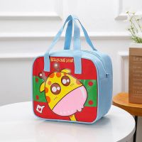 302-萌小鹿 便当包大号手提包卡通防水上班族小学生保温饭盒袋包带饭午餐袋
