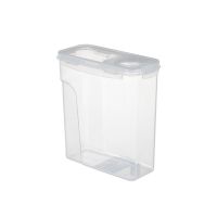 2.5L白色1个[双层密封圈] 4L米桶卡扣密封罐杂粮米筒面粉收纳罐厨房防潮密封桶米盒米箱米缸