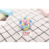 发光七彩球 狗狗猫咪铃铛狗球球玩具宠物泰迪幼犬小狗小球磨牙耐咬逗猫玩具球