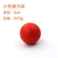 实心弹力球无绳(单独一个) 小号 直径5CM 狗狗玩具耐咬橡胶弹力球实心球磨牙金毛马犬大型宠物用品狗玩具