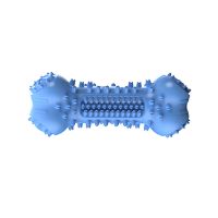 藏食发声狗骨头-蓝色 狗狗玩具耐咬发声狗狗磨牙棒洁齿橡胶玩具狗狗解闷啃咬漏食球玩具