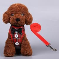 1.2米红格子礼服链 S 1.2米猫咪链狗狗牵引绳猫咪胸背遛狗链小型犬狗绳泰迪宠物用品